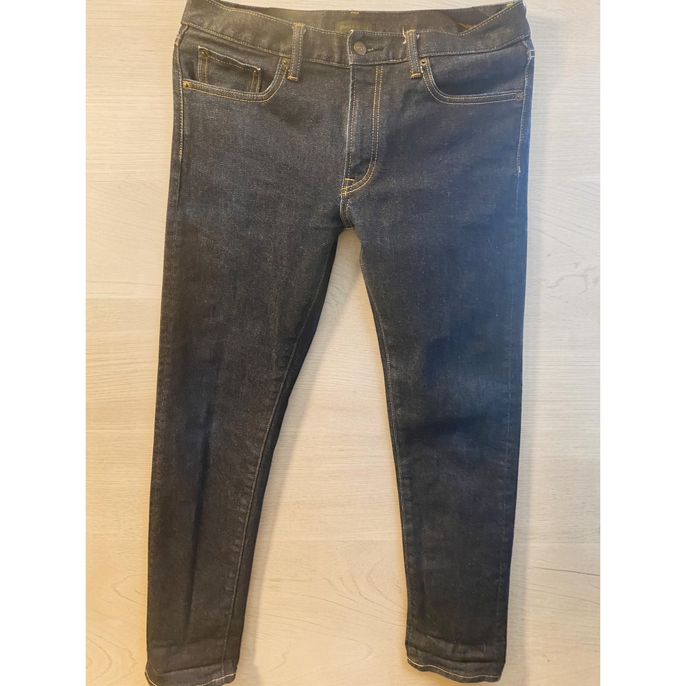 Uniqlo Selvage Slim Fit Stretch‎ Denim Dark Indigo Blue Men's 32x32 NWOT